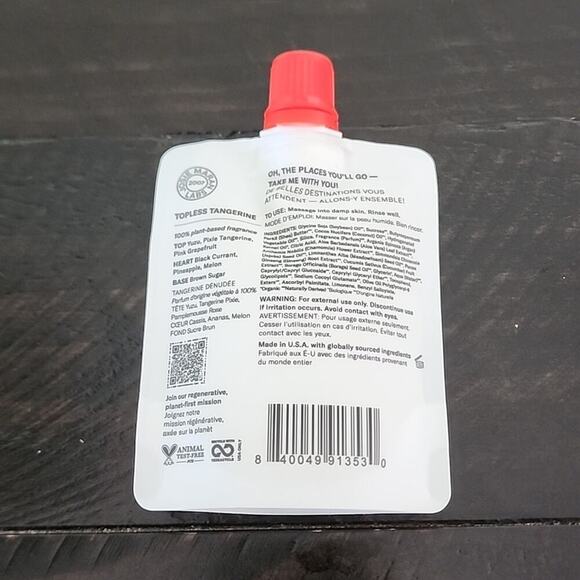 JOSIE MARAN Sugar & Argan Oil Body Scrub Topless Tangerine Travel Size - Picture 3 of 3